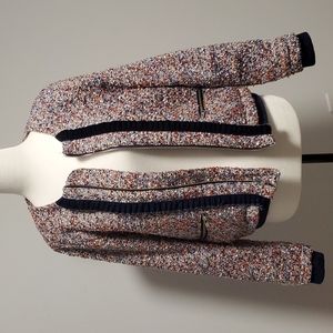 Parker Boucle and Velvet Bomber Jacket Size M